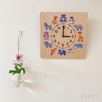 HELLER（ヘラー） 【時計 動物たち】（木製 とけい ウッドクロック