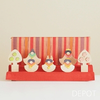 小黒三郎 ひな人形 【 銀杏びな二段飾り ( 普通垂幕 ) 】 国産 手作り