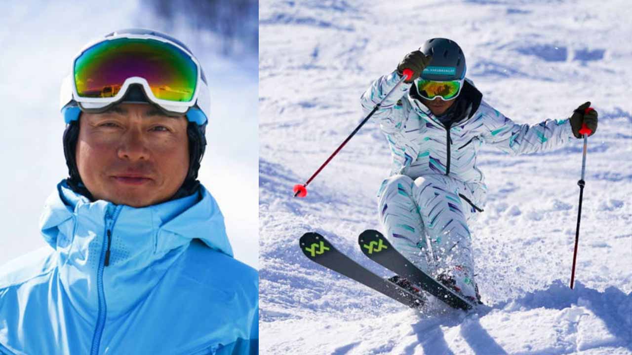 デサント20-21年モデルスキーウェア 「滑りを美しく魅せるデザインの