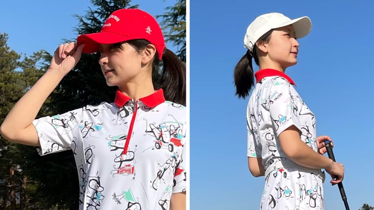 これ1枚でめっちゃ映える…！ゴルフ場でひときわ目立つ「勝負ワンピース