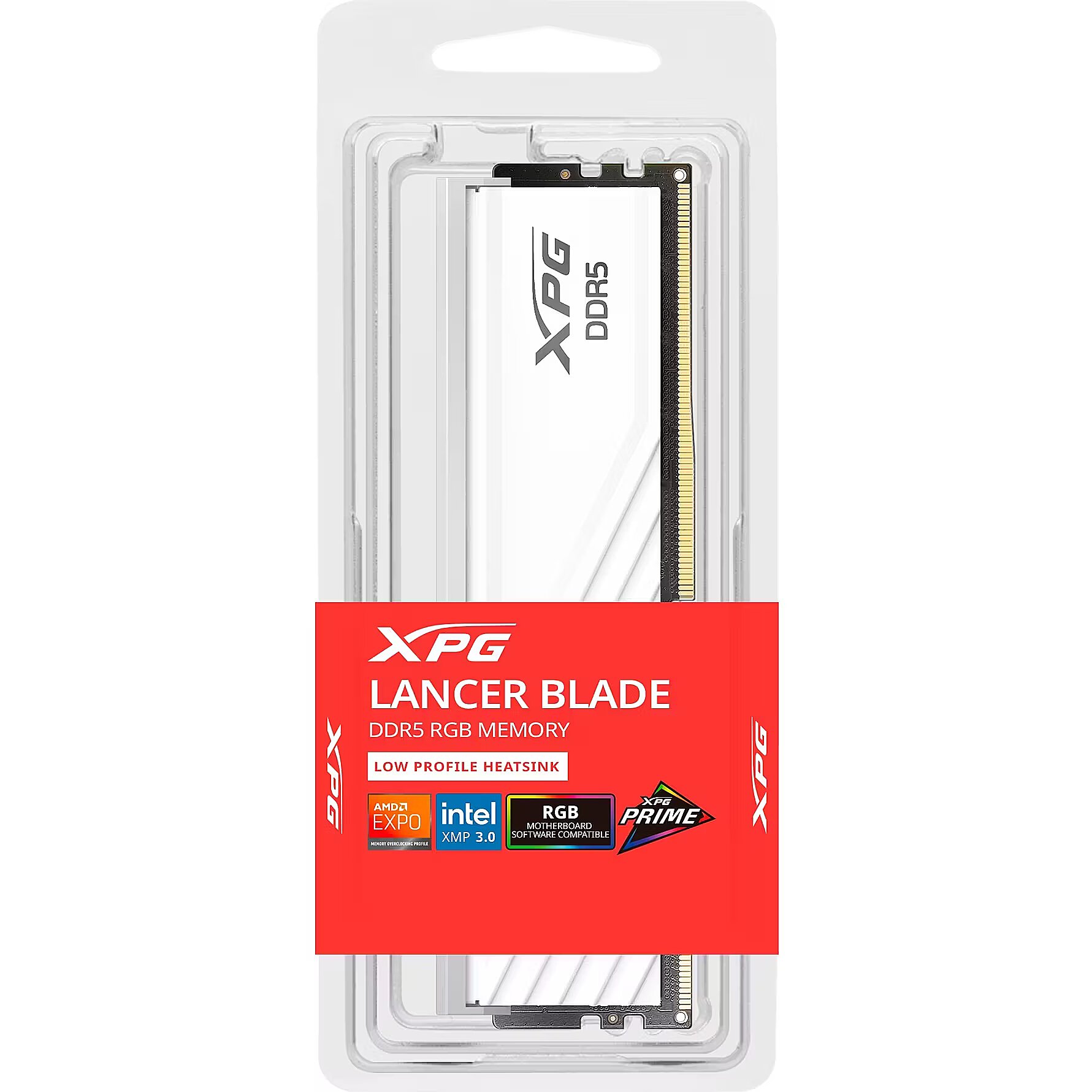 ADATA XPG Lancer Blade RGB White, 16GB, DDR5, 6000MHz, CL30