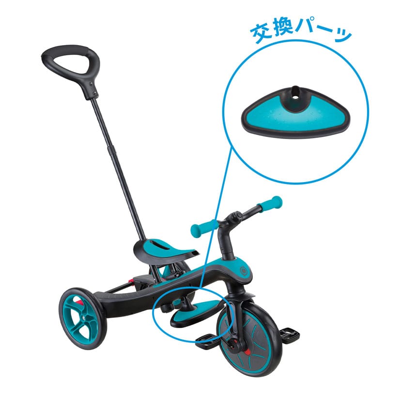 エクスプローラートライク3in1三輪車 & 4in1ベビーカー】フットレスト