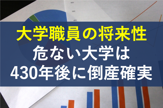 大学職員の将来性を解説【危ない大学は430年後に倒産します】 - 社畜が