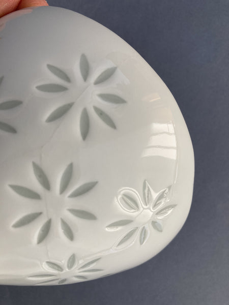 White rice porcelain bowls by Arabia riisiposliini kulhot 50-luku