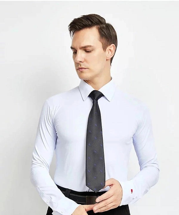 NY製 ダンス用 ストレッチ ワイシャツ 白 NY21113C AdsJapan ホワイト