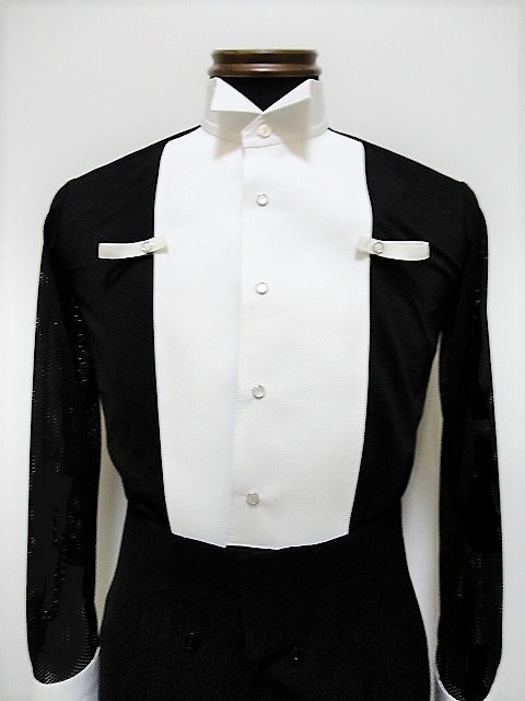 東京トリキン 涼感メッシュ襟付きイカ胸シャツ TK9010 ブラック TK9020