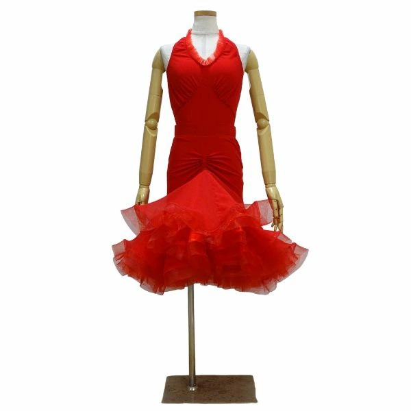 社交ダンス用ドレス 白樺ドレス Mサイズ 衣裳バック有り スタンダード