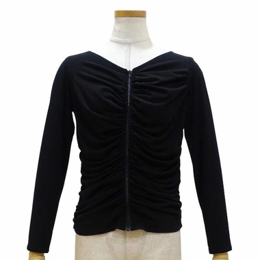 グレースオリジナル Vネック 前あき ジップアップ トップス G250901 S