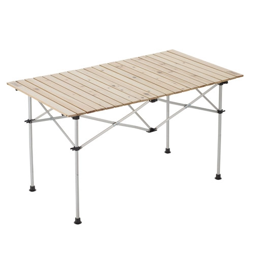 ナチュラルウッドロールテーブル 120 Coleman コールマンのレンタル