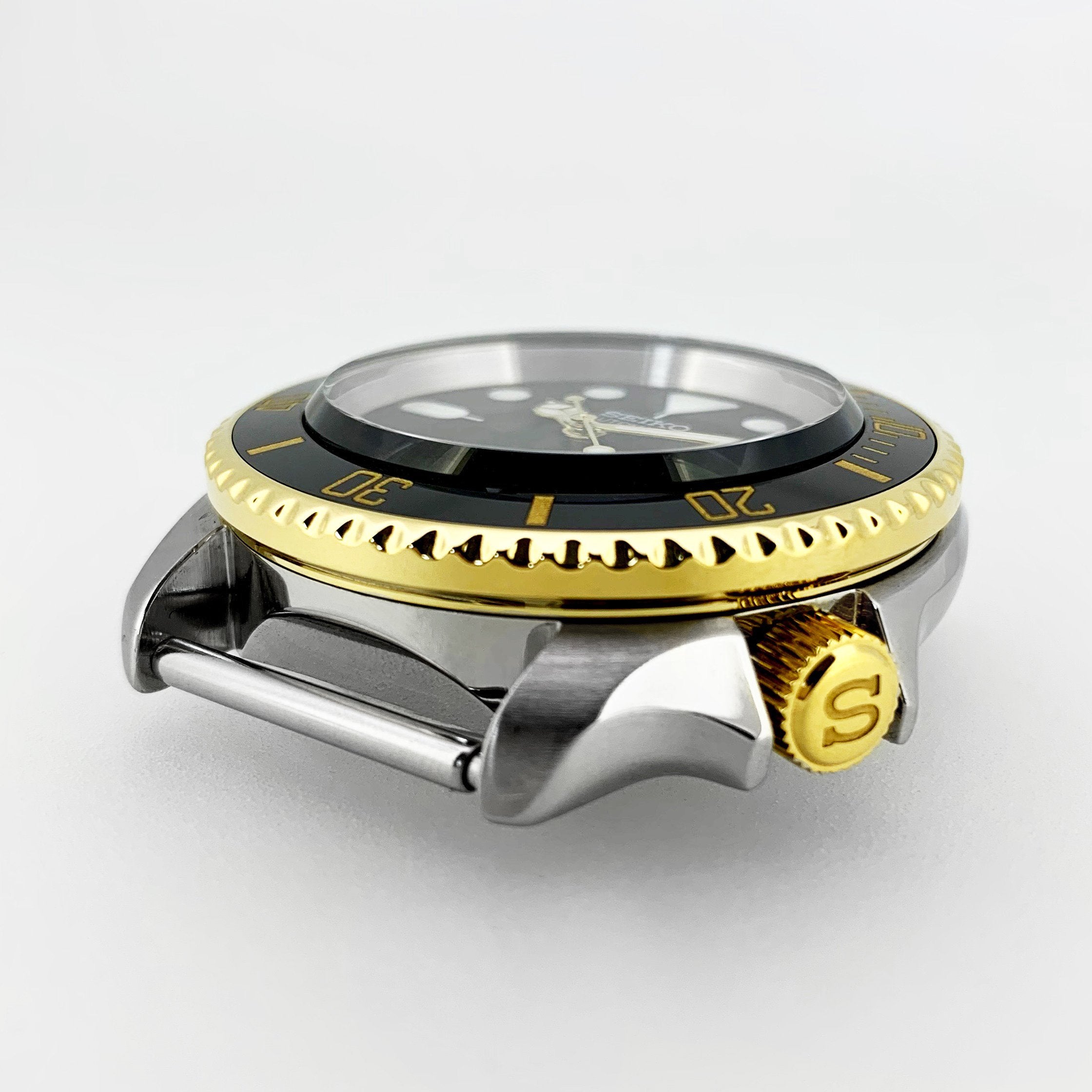 Ceramic Insert - 007 Sub Black X Gold - DLW WATCHES