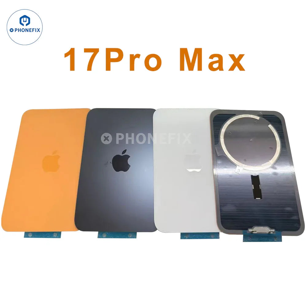 For iPhone 17/Air/17 Pro Max Back Glass With Magsafe Magnet Ring