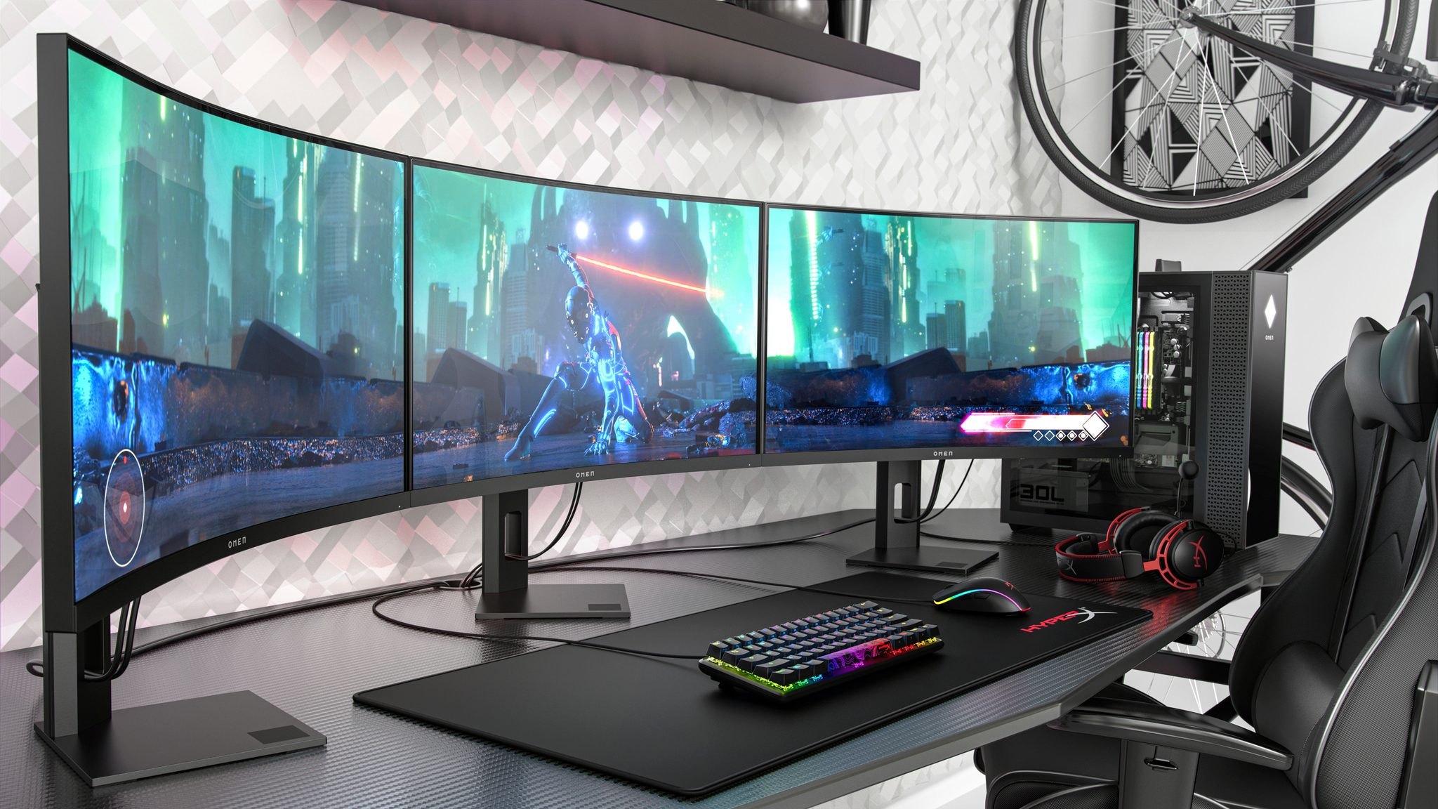 ディスプレイ・モニター本体 OMEN 27c QHD Curved 240Hz Gaming Mo