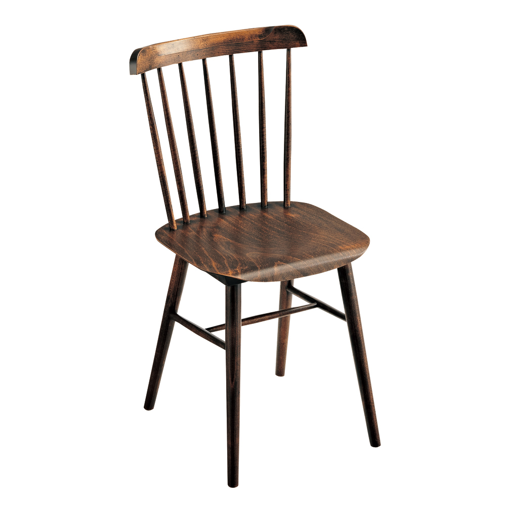 ≪1脚≫アンティーク風ウィンザーチェア［TON曲げ木ダイニングチェア