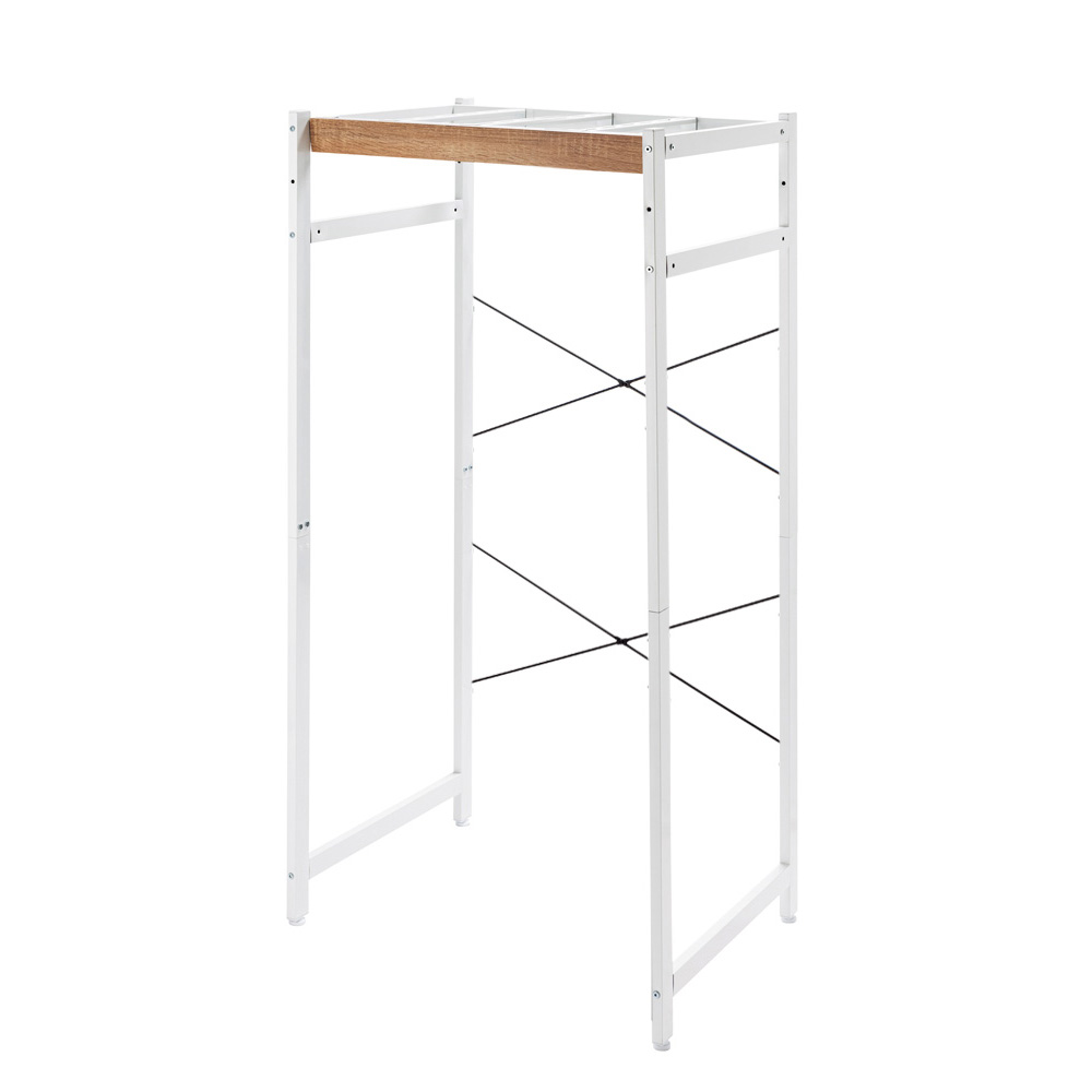 dショッピング |衣類乾燥機固定＆排水ホース対応 頑丈ランドリーラック