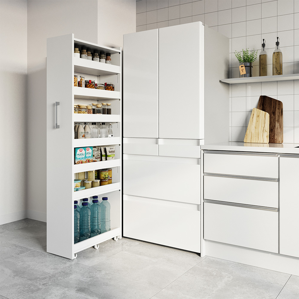 dショッピング |［幅35奥行63cm］ 奥行深い頑丈すき間ワゴン 完成品