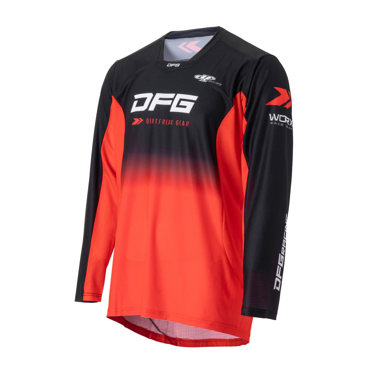ワークスジャージ レッド/ブラック｜ダートフリーク / DIRTFREAK