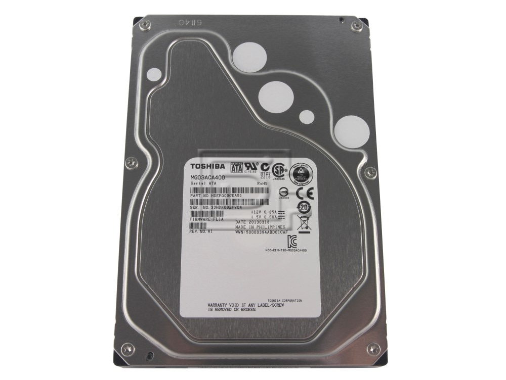 Toshiba MG03ACA400 4TB 7.2K 6Gbps Enterprise SATA Hard Drive