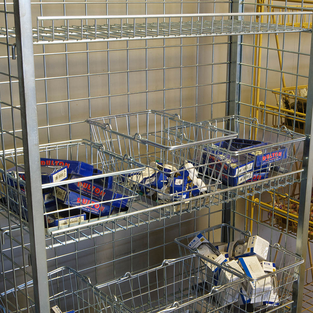 DULTON ONLINE SHOP | SQUARE BASKET-TRAY GALVANIZED(SQUARE