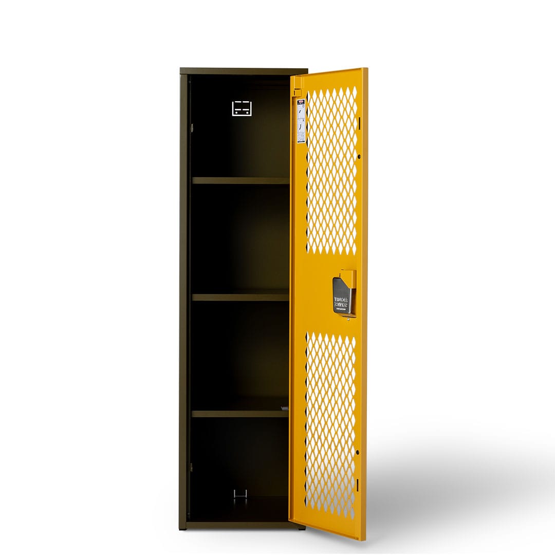 DULTON ONLINE SHOP | STEEL MESH LOCKER OLIVE/YELLOW(OLIVE/YELLOW