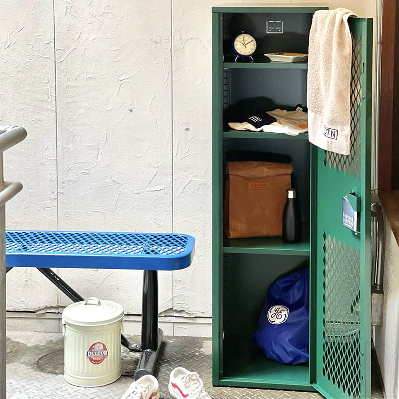DULTON ONLINE SHOP | STEEL MESH LOCKER DARK GREEN(DARK GREEN): 家具