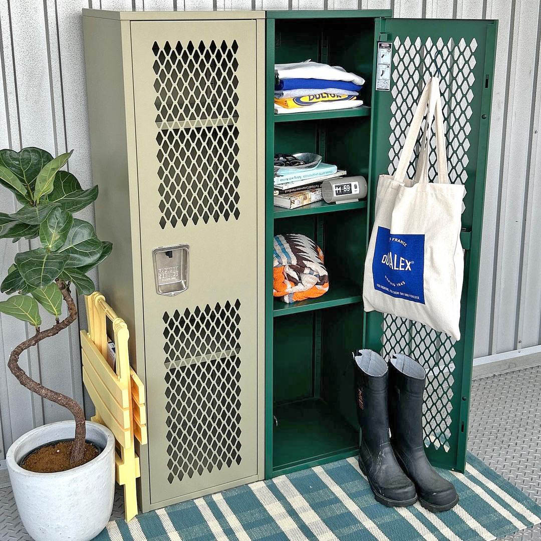DULTON ONLINE SHOP | STEEL MESH LOCKER MOSS GRAY(MOSS GRAY): 家具