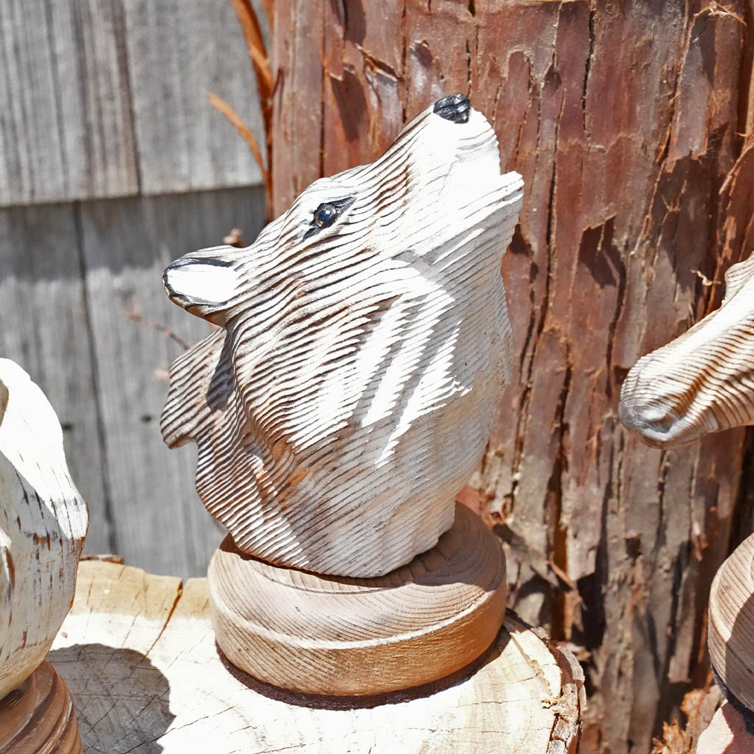 DULTON ONLINE SHOP | WOODEN ANIMAL HEAD WOLF(WOLF): インテリア雑貨
