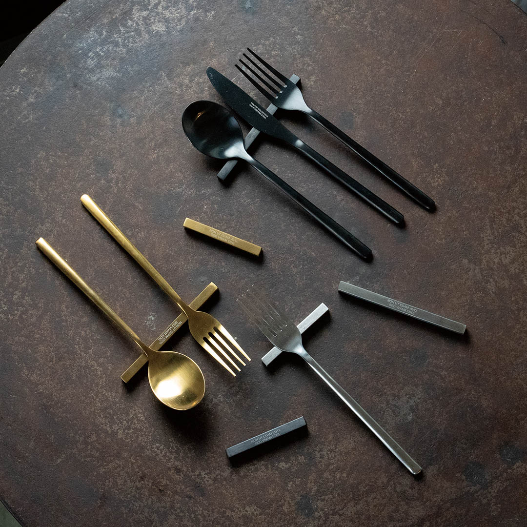 DULTON ONLINE SHOP | SVELTE CUTLERY MAT BLACK DINNER SPOON(DINNER