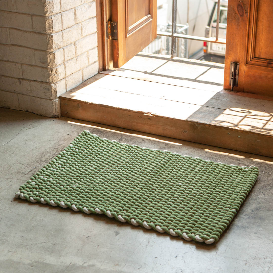 DULTON ONLINE SHOP | COTTON ROPE MAT GREEN 500×750(500×750 GREEN