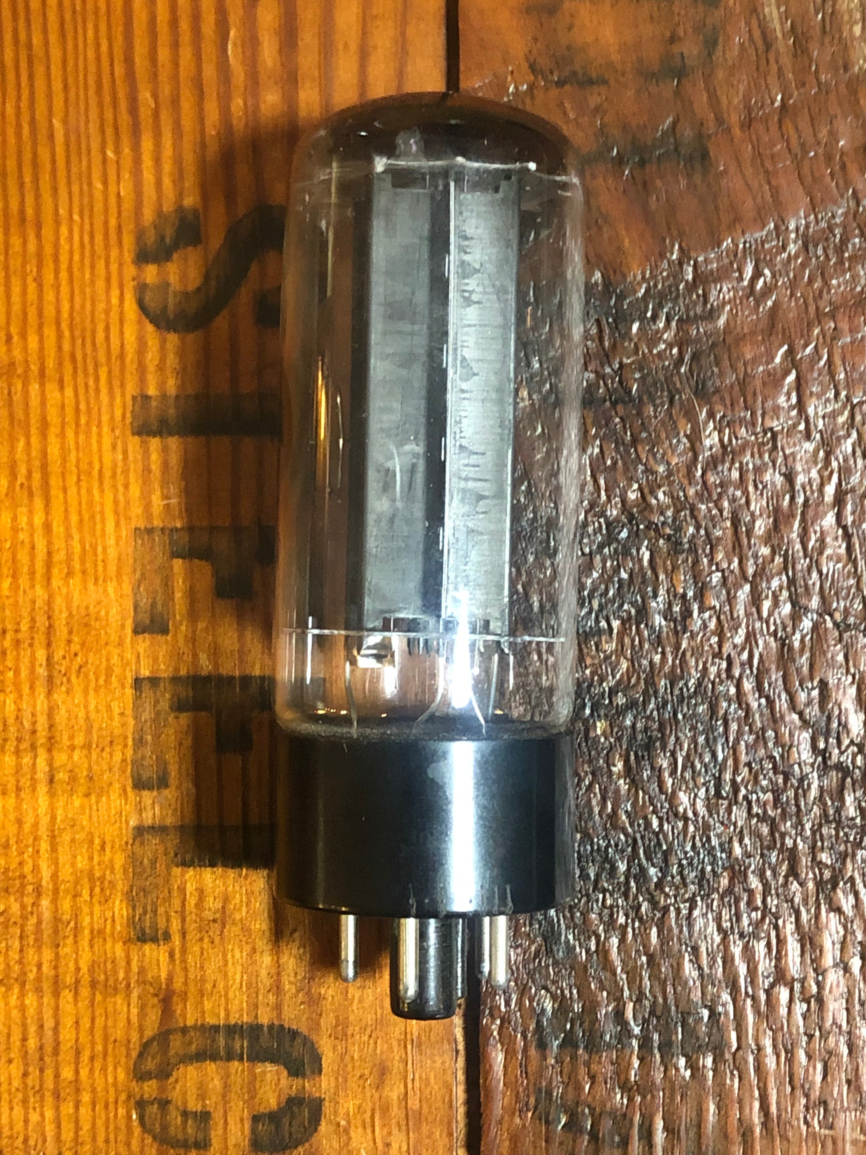 Vintage 1959 GE 5U4GB Rectifier Tube Black Plates Valve General