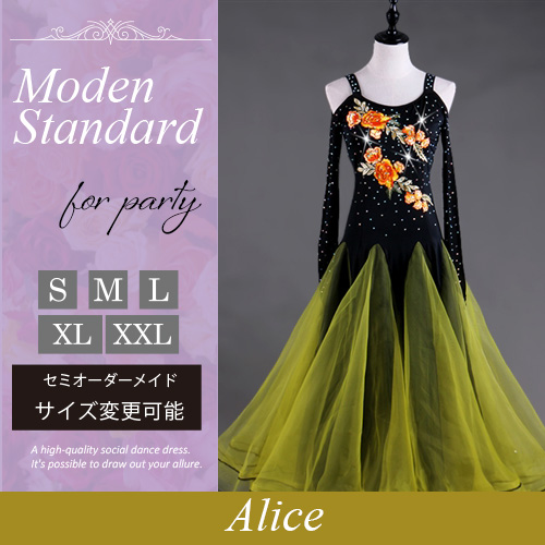 社交ダンスドレス・モダンドレス・セミオーダーOK（ダンスホール・パブ