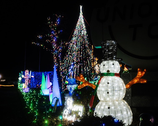 スノーマンのイルミネーション|クリスマスイルミネーション販売