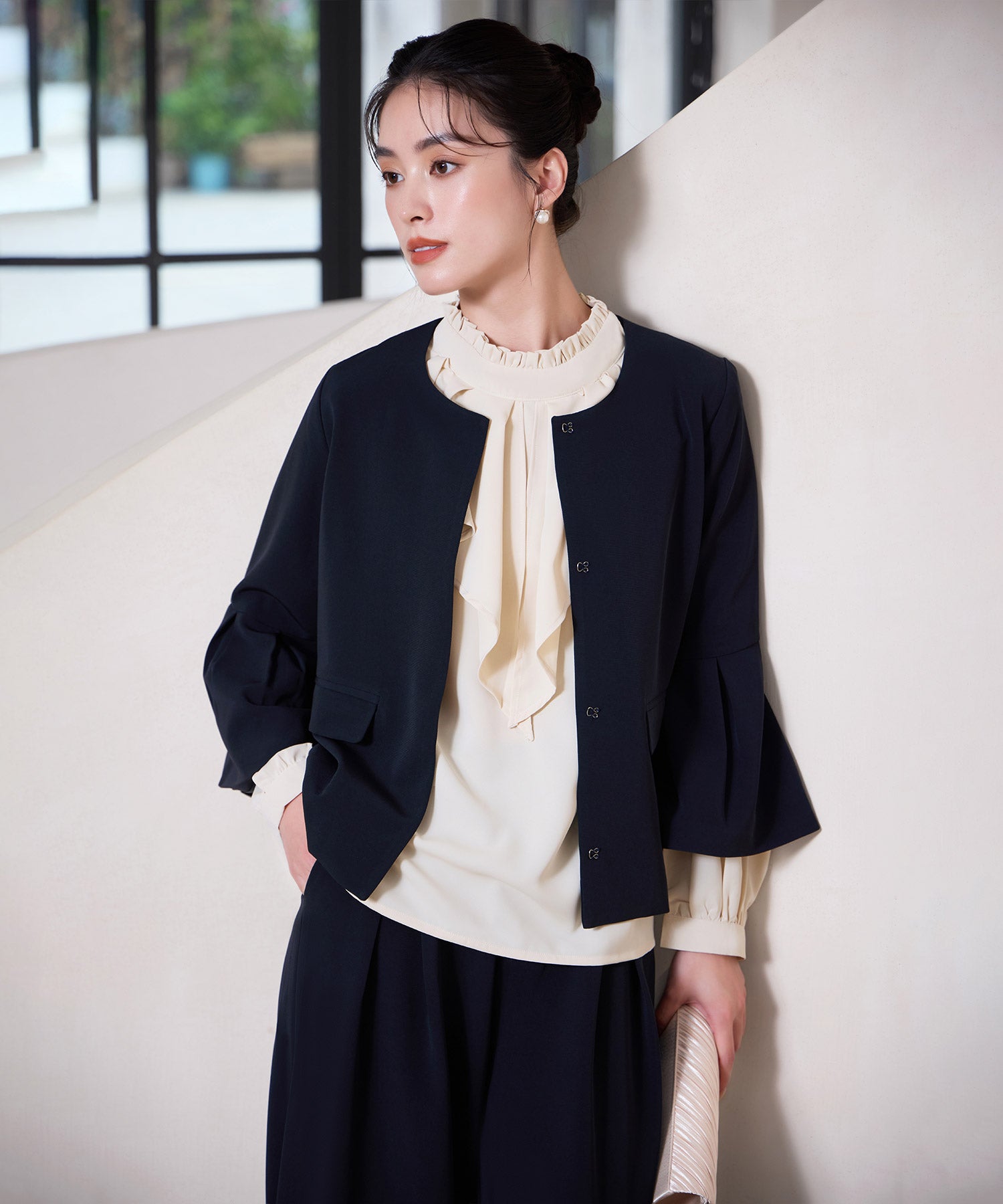 セットアップ 2点セットパーティー ワイドパンツドレスcy88621