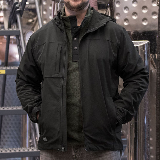 Apex Men's Rain Jacket | Soft Shell Hoodie | DRI DUCK