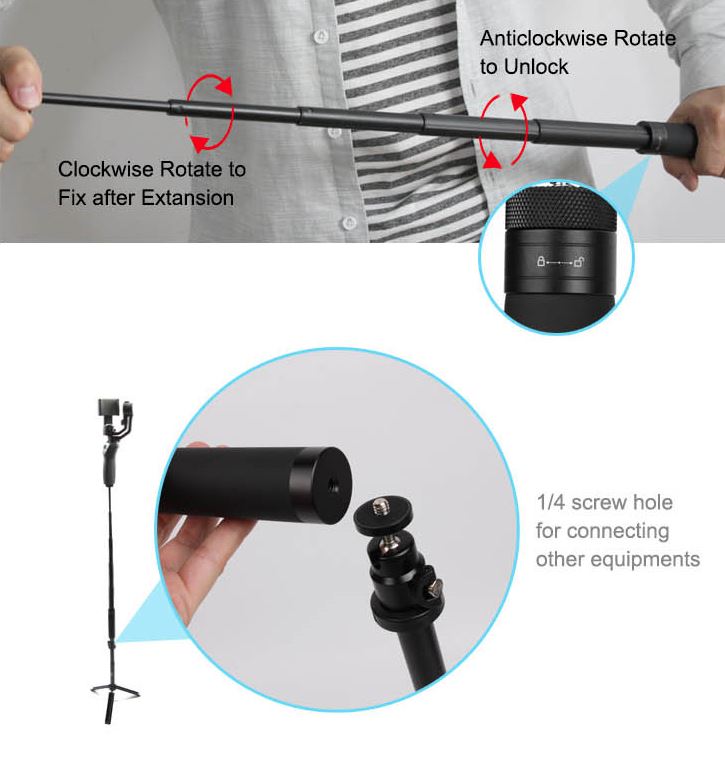 公式】DJI販売|ドローンステーション / アクションカメラ用 延長ロッド