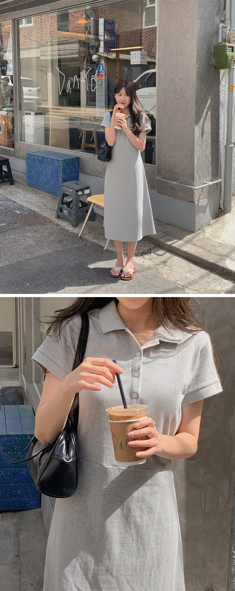 コットンポロワンピース | レディースファッション通販 - DHOLIC