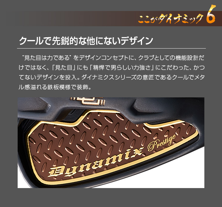 6本セット】ダイナミクス プレステージ アイアン6本セット (#5～#9