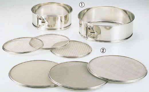 木製 円形 メッシュふるい 36cm 裏こし器 木製 円形 メッシュふるい