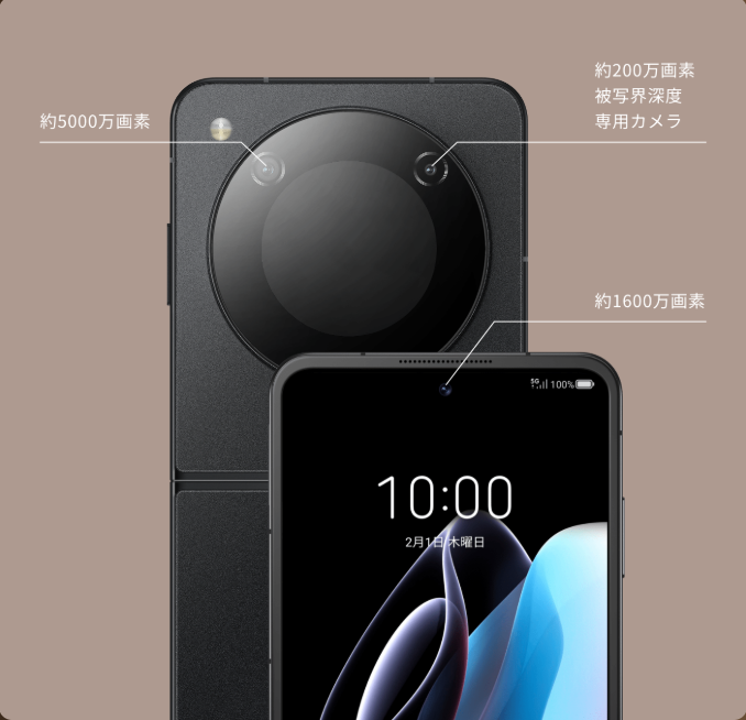 e-TREND｜ZTE NX724J [nubia Flip 5G(Android13 Snapdragon7mobile