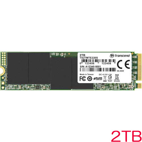 e-TREND｜トランセンド TS2TMTE220S [2TB PCIe SSD 220S M.2(2280