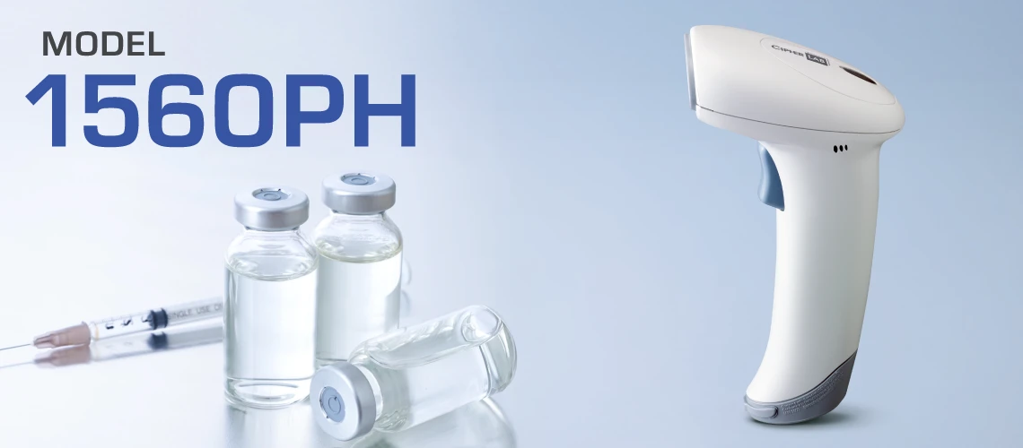 CipherLab MODEL 1560PH｜抗菌ワイヤレスバーコードリーダ｜ウェルコム