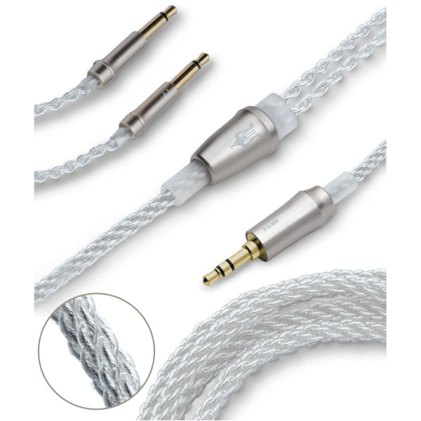 Meze Audio 99Classics/99Neo アップグレードケーブル シルバー (1.2m