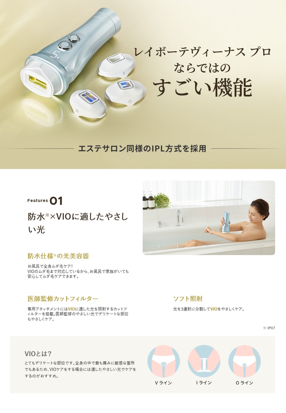 ヤーマン レイボーテヴィーナス プロ YJEA0L 光美容器: 美容・コスメ