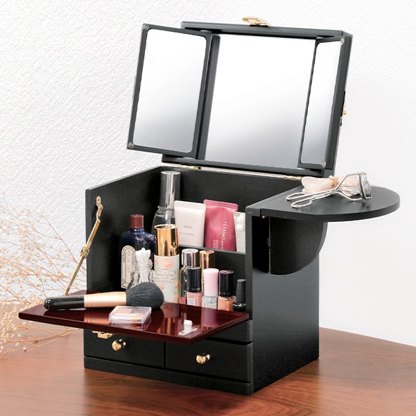 蒔絵調コスメボックス(エンジ): 美容・コスメ／はぴねすくらぶ