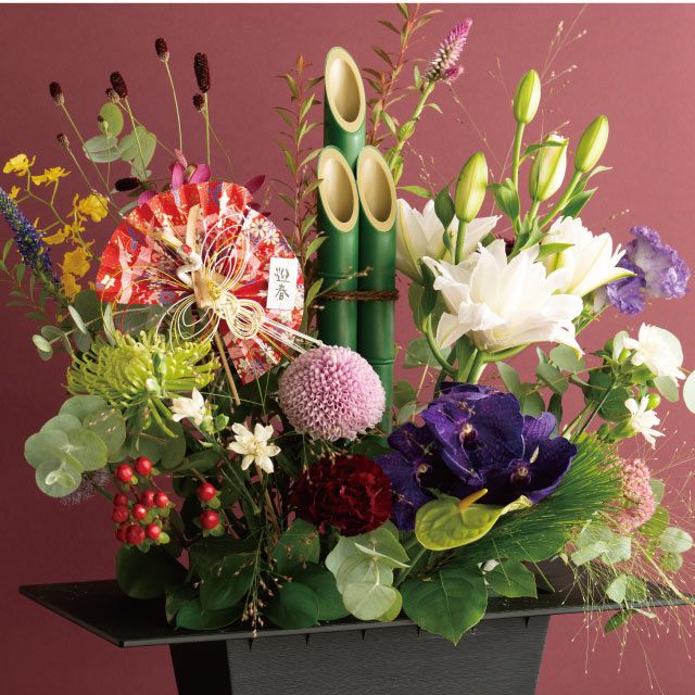 プラスチック門松飾り-L(W60×D55×H450): フラワーピック｜ギフト