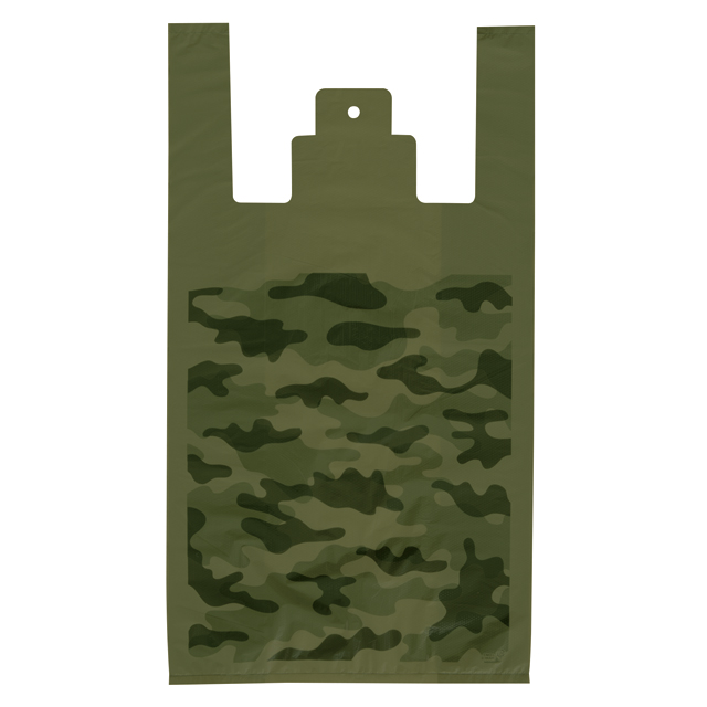 カモフラージュレジバッグ-L(W300×D150×H550): 手提げ袋｜ギフト