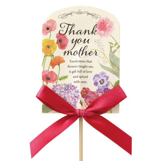 母の日フラワーピック-91／ウォーターフラワー(W90×H110(全長510