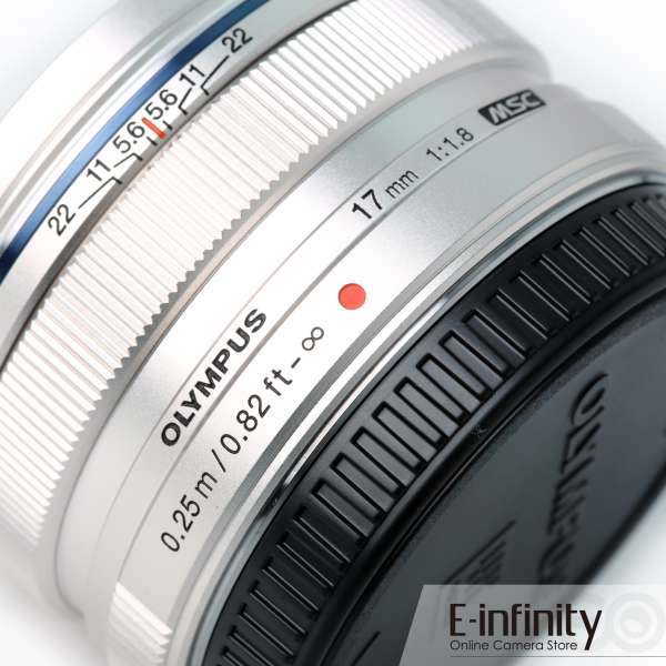 Buy Olympus M.ZUIKO DIGITAL 17mm f/1.8 Lens (Silver) - E-Infinity