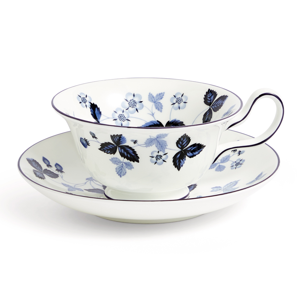 ストロベリーインクブルー ティーカップ&ソーサー(ブルー) 200cc (WW76