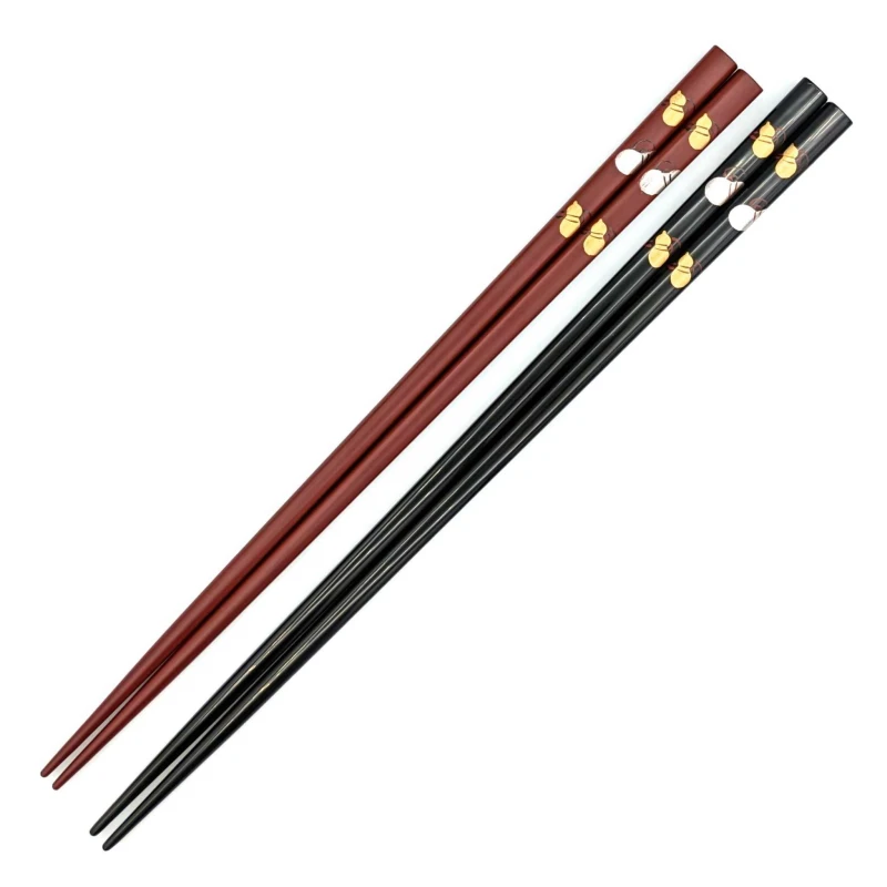 送料無料】越前漆器 六瓢箪蒔絵箸 夫婦箸セット【桐箱入】 - お買い物