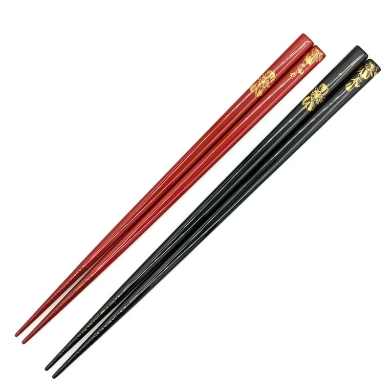 送料無料】川連塗 沈金 桜 夫婦箸セット【桐箱入】 - お買い物｜日本